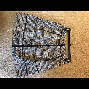 Ann Taylor navy/cream skirt